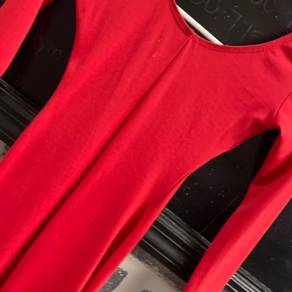 NWOT kid’s red Capezio bodysuit